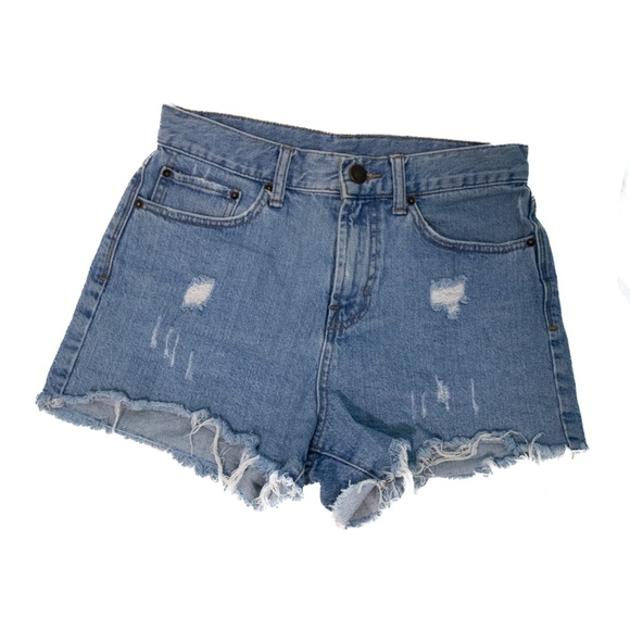 NWOT BDG Urban Outfitters Brand Blue Denim Jean Girlfriend Summer Style Shorts - Picture 3 of 10